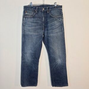 RRL Double RL Men’s Jeans 34x28 (non Selvedge) zip fly factory distresssed